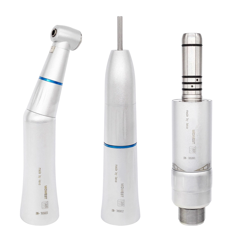 **Dental Inner Water Spray Straight Contra Angle Air Motor Low Speed Handpieces Set fits KAVO