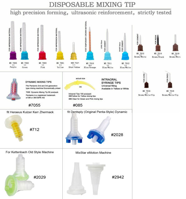 Impression Mixing Tips & Intraoral Tips