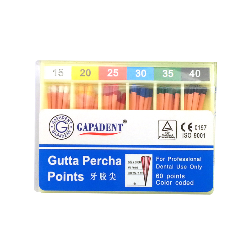 *GAPADENT 0.02 / 0.04 / 0.06  Taper Dental Gutta Percha Points