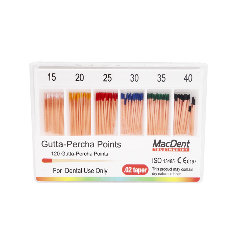 *MacDent 0.02 Taper Dental Gutta Percha Points