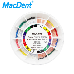 *MacDent Dental Gutta Percha / Paper Points Color Coded Obturation Endodontic File