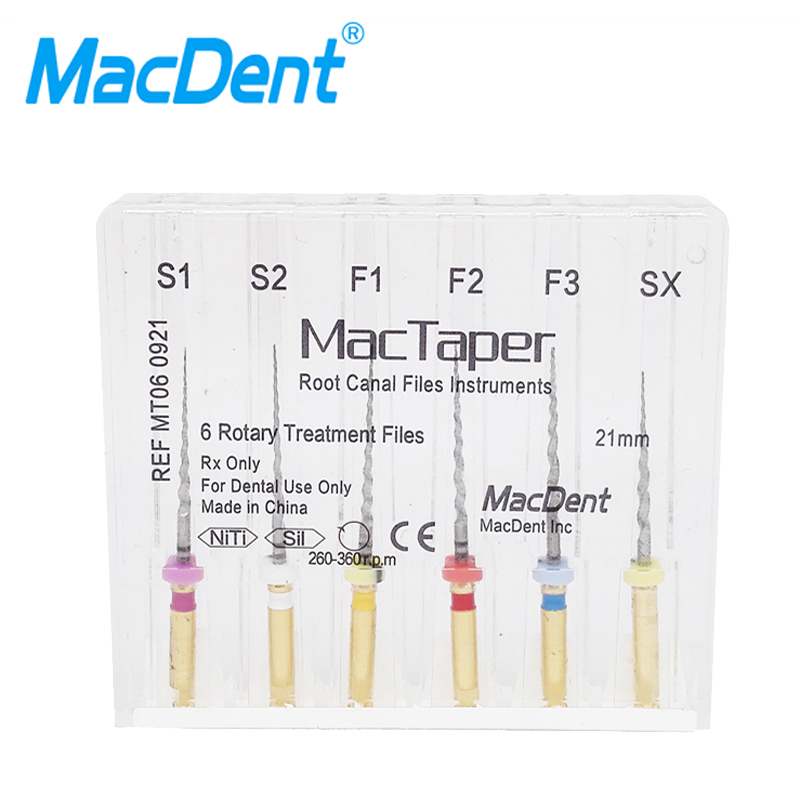 MacDent MacTaper Dental Universal Rotary Root Canal Shaping Finishing Engine Files Protaper Files
