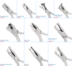**Dental Orthodontics Instruments Range of Dental Accessories Separating Pliers Cutters Removers