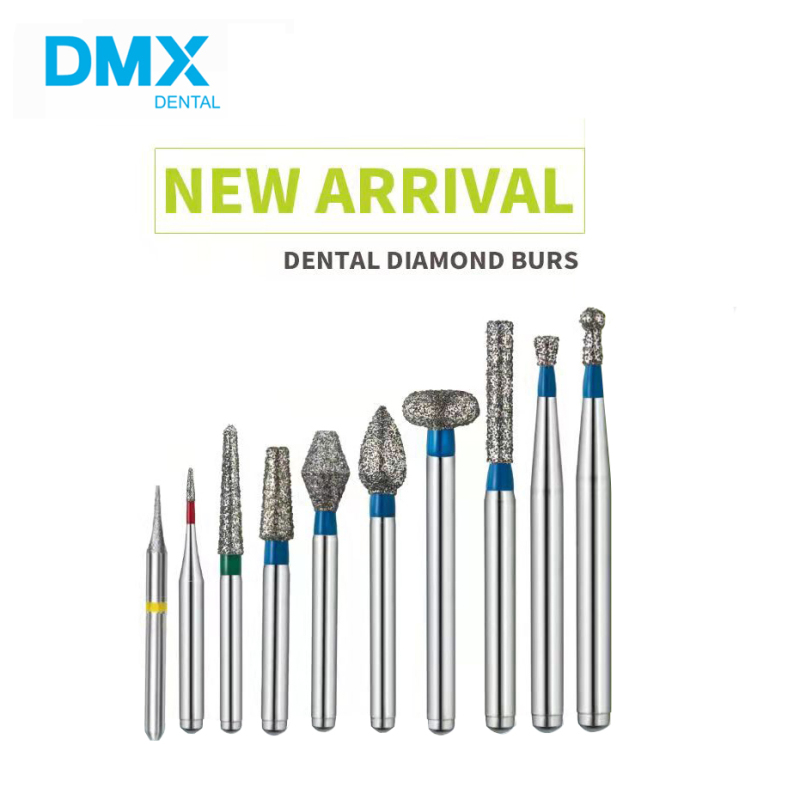 *DMX DENTAL Diamond Burs Drill FG 1.6mm 5pcs/pk Dental High Speed Handpiece 154 Types Optional