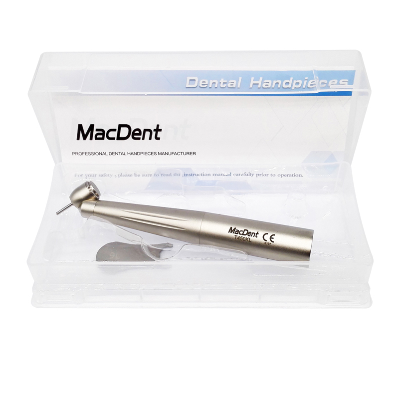 ***MacDent T450L/T450KL Dental Fiber Optic 45° Surgical High Speed Air Turbine Handpiece