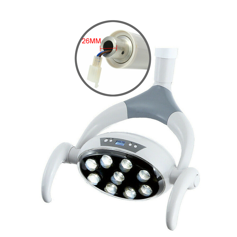 `Dental Shadowless Oral Light Lamp with 9 LED Lens φ22mmConnector for Dental Unit Chair