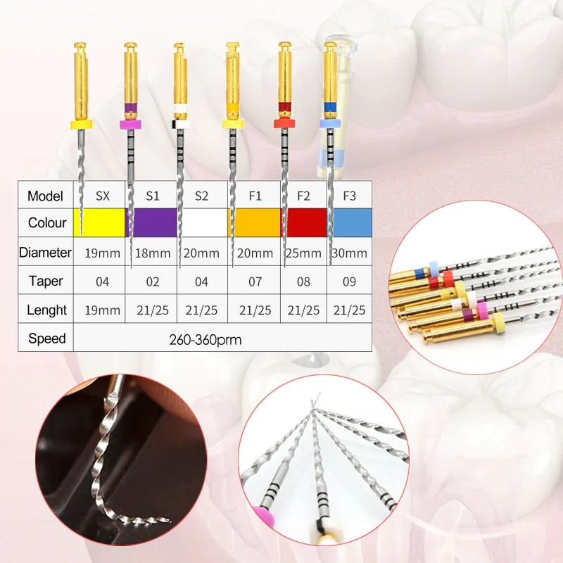 DMX Dental Rotary Root Canal Endodontic Shaping Finishing Engine Niti Files