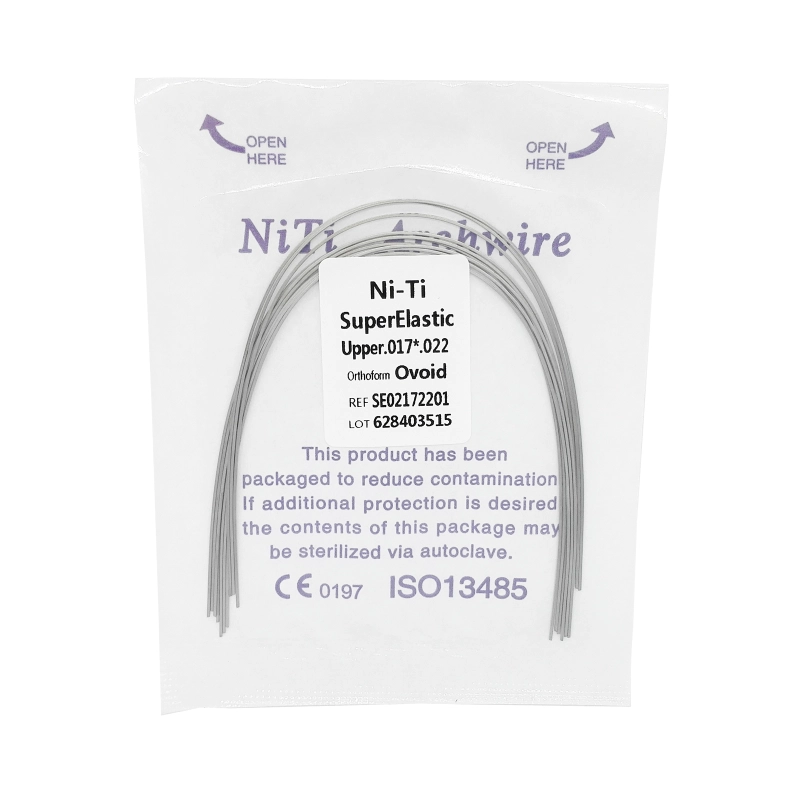 Dientes De Acrilico 100 Pcs Dental Orthodontic Niti Archwire Super Elastic Braces Wires For Teeth Natural Form Round Rectangular Dentist Accessories - Orthodontic Supplies 16 In Wire Wheels