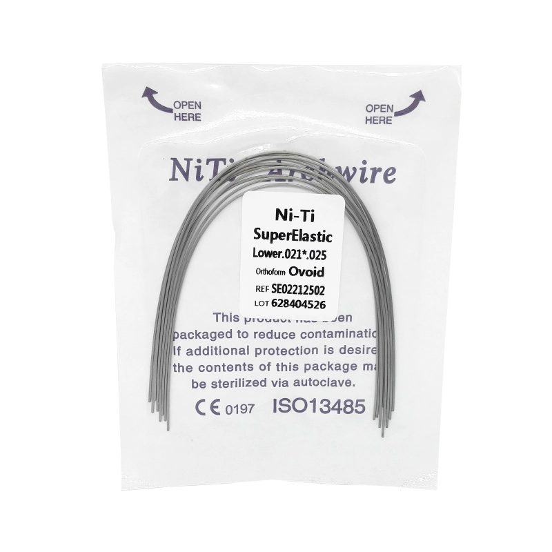 20 Sachets De Fils Orthodontiques Niti Super élastiques Forme Ovoïde - Neuf Pour Dentistes