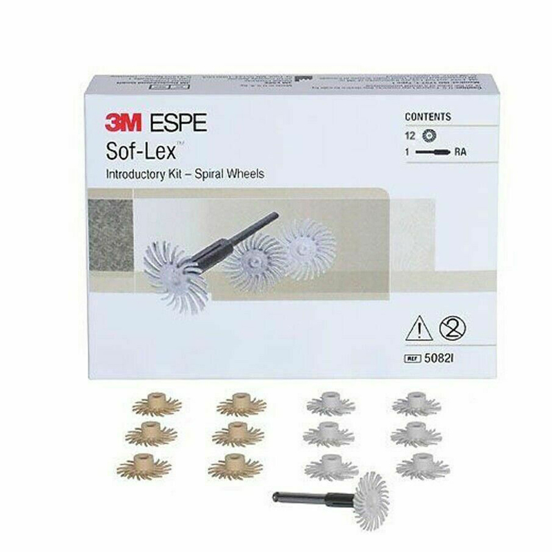 `3M ESPE Sof-Lex Dental Introductory Kit Spiral Wheels W/RA Mandrel 5082I