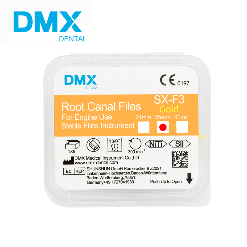 `DMX-Dental Dental Endodontic Gold Taper NITI Rotary Root Canal Engine Files