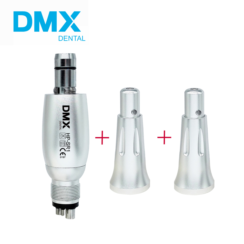 `DMX-DENTAL HP-SR1 Dental Hygiene Prophy Handpiece Air Motor 2/ 4 Holes Nose Cones