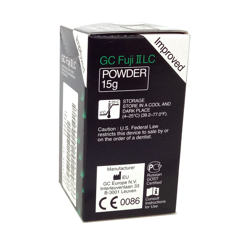 **Expired DENTAL GC FUJI II LC IMPROVED LIGHT-CURE RESIN REINFORCED - 15 GM POWDER A2/A3