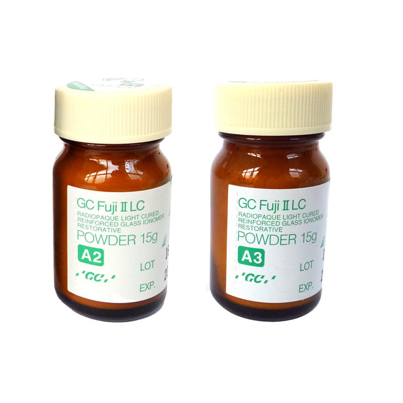**Expired DENTAL GC FUJI II LC IMPROVED LIGHT-CURE RESIN REINFORCED - 15 GM POWDER A2/A3