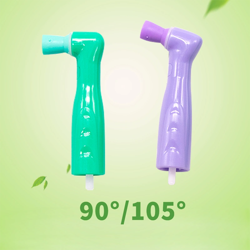 `Dental 90 Degree Right Polishing Prophy Angles Soft Green Regular Cup