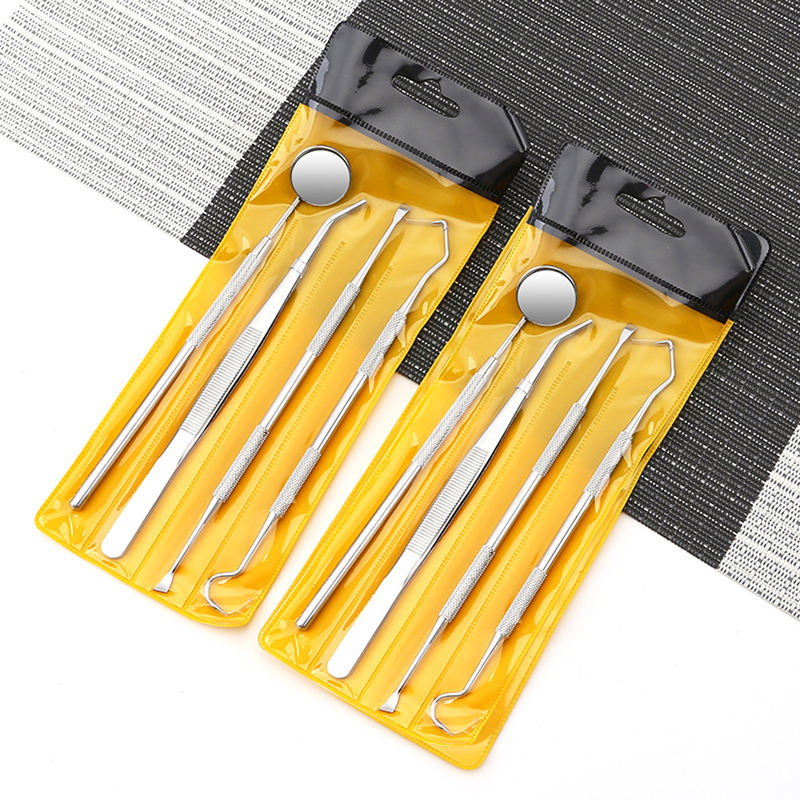 `4 Pcs/Set Dental Oral Hygiene Scaler Kit Tools Deep Cleaning Teeth Care