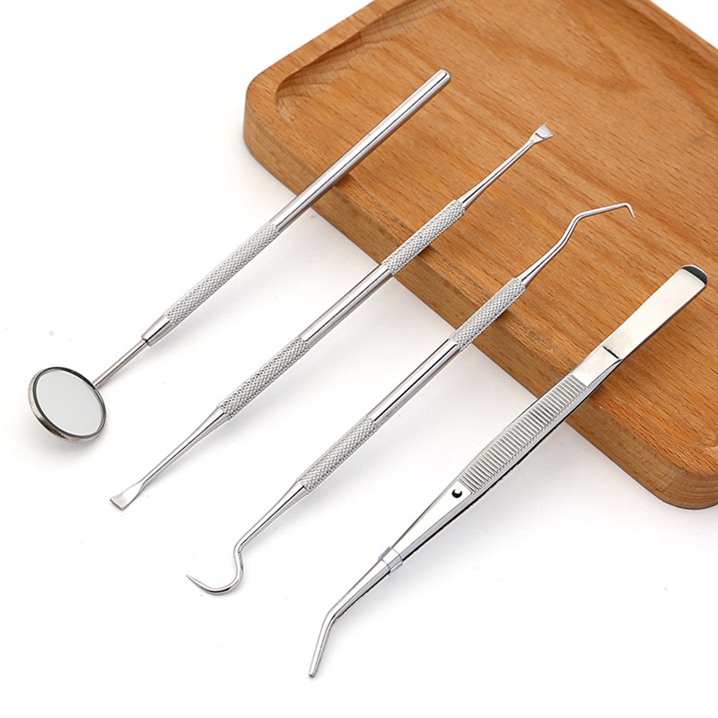 `4 Pcs/Set Dental Professional Dental Oral Hygiene Scaler Kit Tools Deep Cleaning Teeth Care