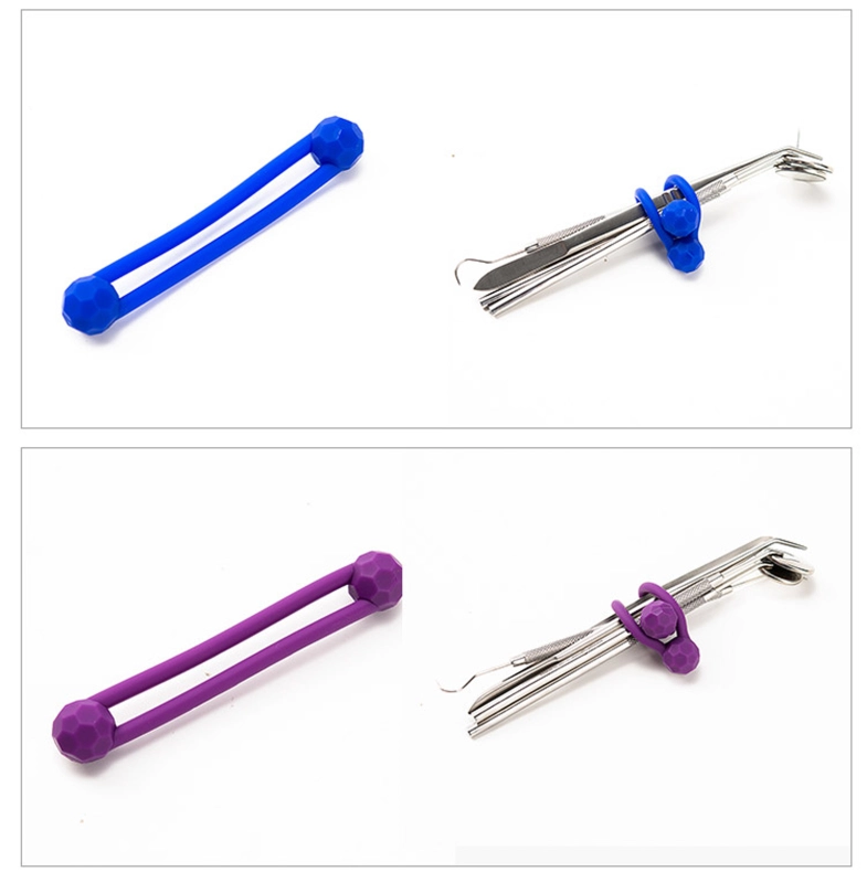 `Dental Instrument Silicone Ties Autoclavable 6Pcs / Pack