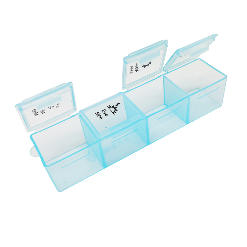 `Dental 7 Day Pill Box Organizer Weekly Medicine Vitamins Storage Container Travel Case