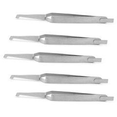 `Dental Direct Bracket Holder Orthodontic Bonding Serrated Instruments Tweezers 14cm