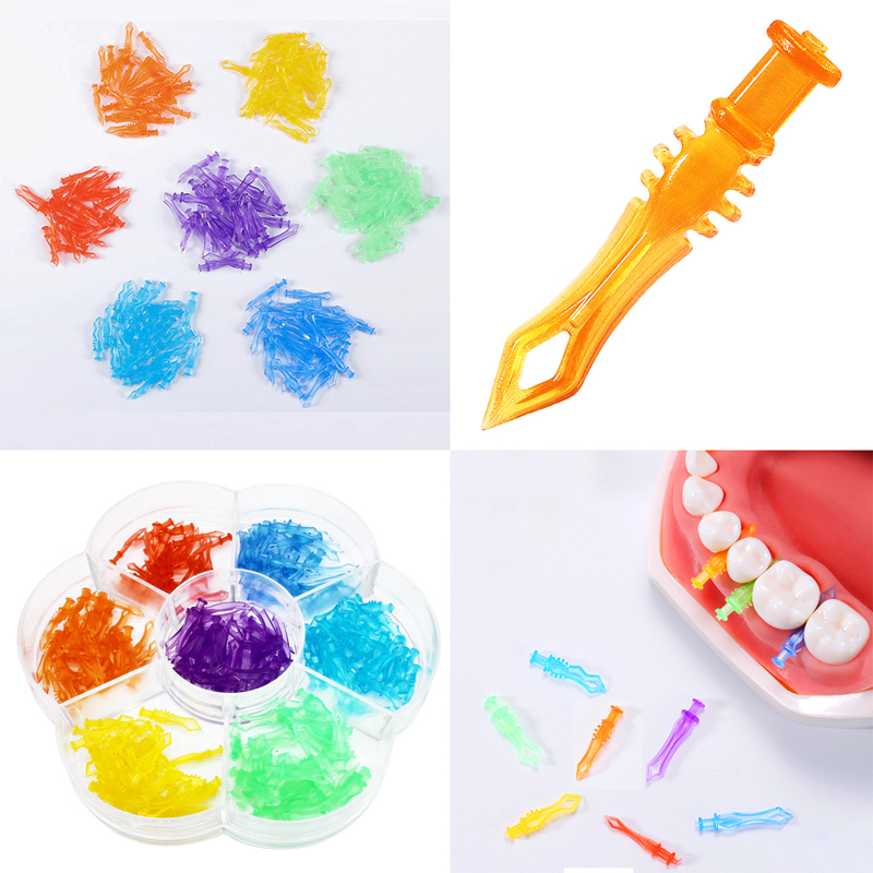 `Dental Diamond Protective Wedges Colorful Plastic Wedge Self Adative Wedges