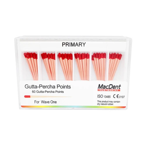 *MacDent Dental Obturation Wave One Gutta Percha Points Endo Root Canal Small Primary Large