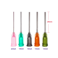 1'' Blunt Dispensing Needles Syringe Needle Tips For Glue Oil Ink 14-20 Gauge