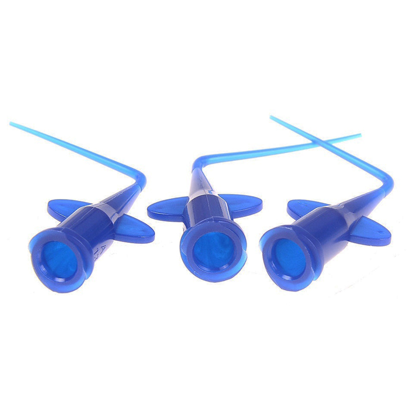 `Pre-bent Dental Disposable Plastic Needle syringe Pure / Blue Color