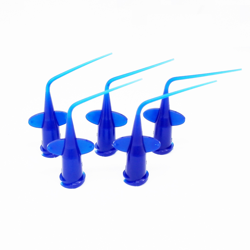 `Pre-bent Dental Disposable Plastic Needle syringe Pure / Blue Color