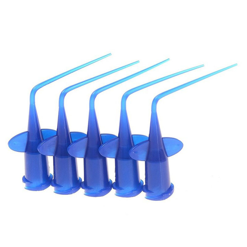 `Pre-bent Dental Disposable Plastic Needle syringe Pure / Blue Color