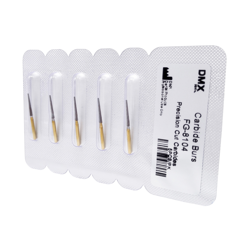 Dental Orthodontic Carbide Burs 23MM Debonding Finishing Tapper FG 8104