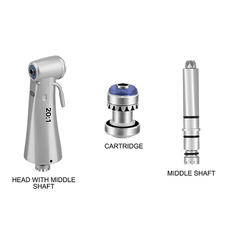 DMX Dent DX-SG20LD Dental Fiber Optic LED Implant 20:1 Reduction Contra Angle Handpiece Low Speed NSK Type