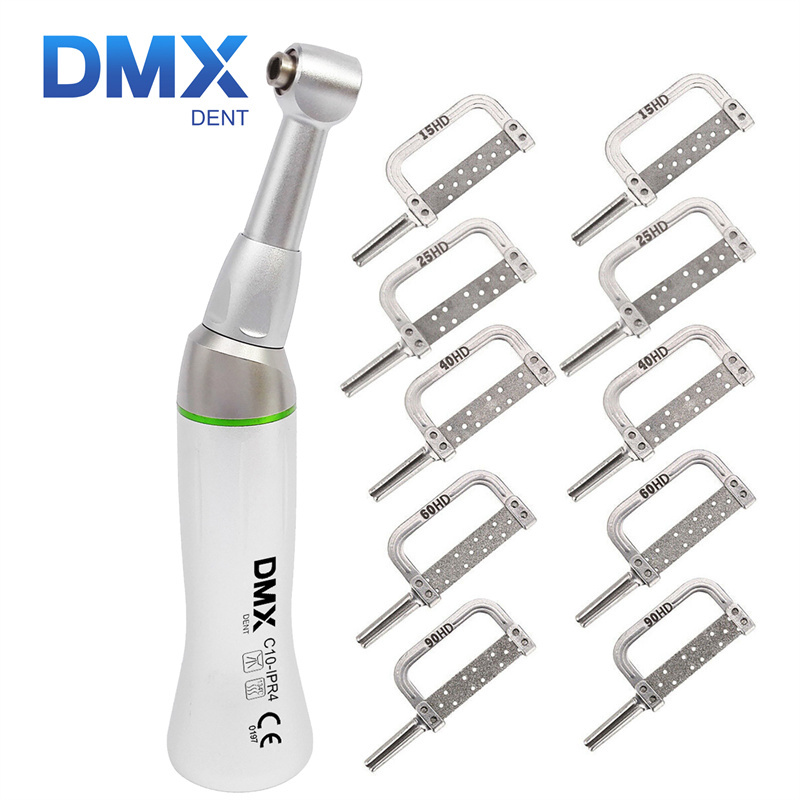 Dental 4:1 Reduction Interproximal Stripping IPR System Contra Angle Handpiece