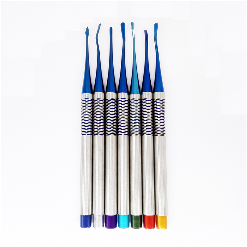 7Pcs Color Coated Dental Restorative Composite Filling Instruments Set