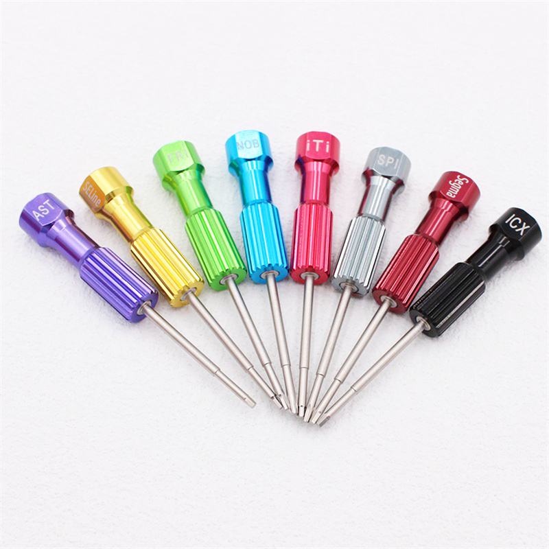 Dental Screw Driver Kit Dental Lab Abutment Tools 8Pcs / Kit