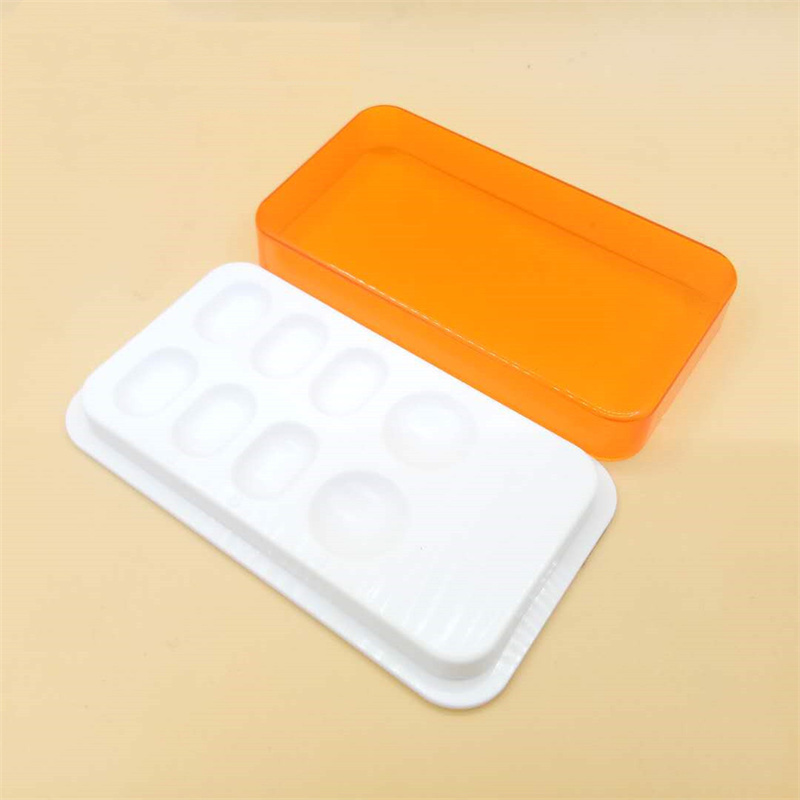 3Pcs Dental Mixing Well Composite Resin Light-proof Shading Protector Orange