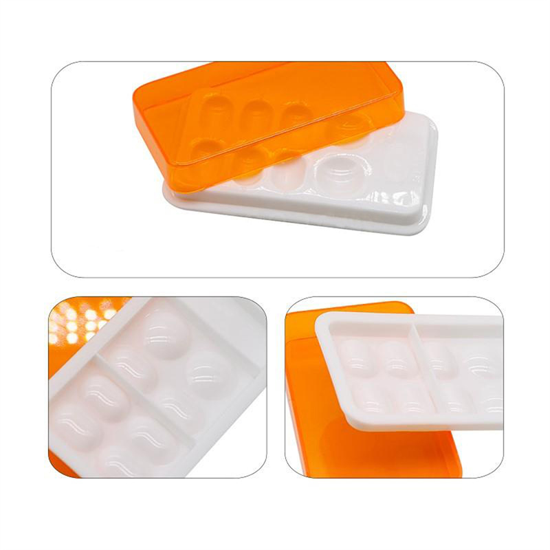 3Pcs Dental Mixing Well Composite Resin Light-proof Shading Protector Orange