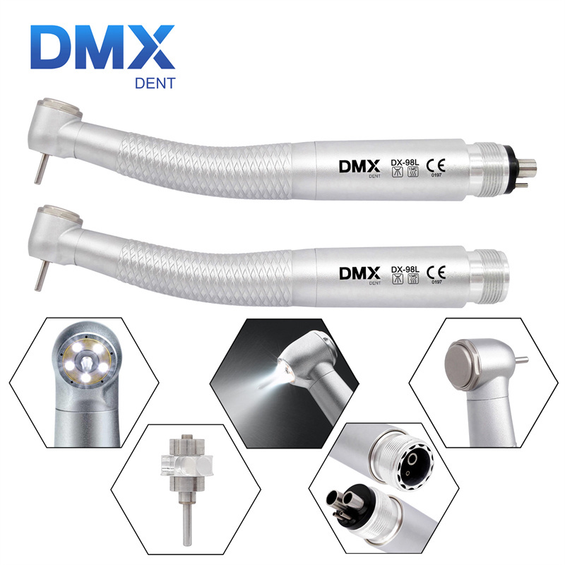 DMXDENT OLED+ 5 Light LED E-Generator Dental High Speed Fiber Optic Handpiece COXO Style