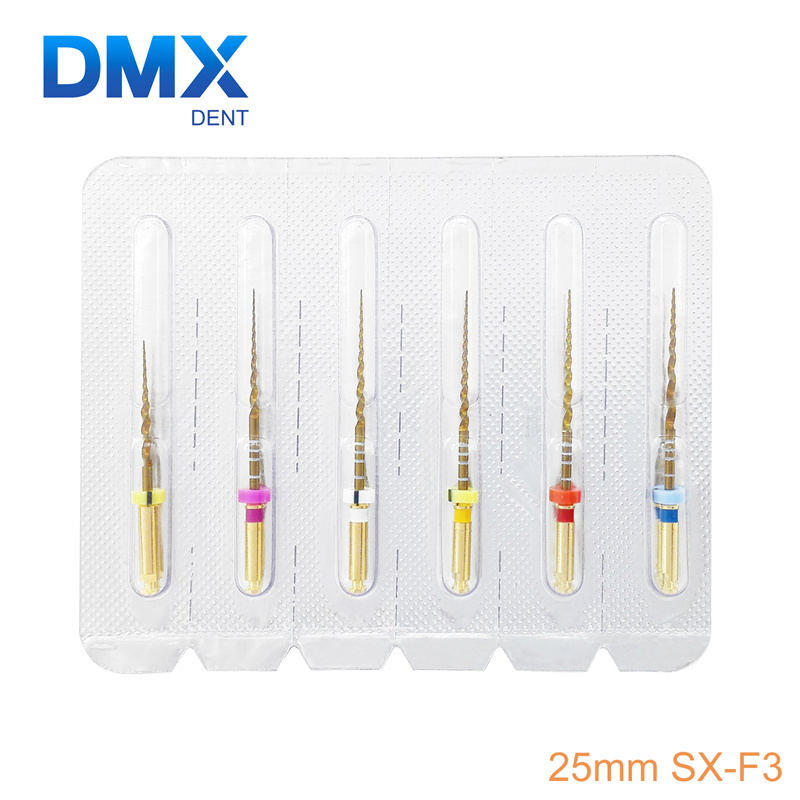 DMXDENT PT-Gold Taper Dental Endodontic NITI Rotary Files Root Canal Engine Files