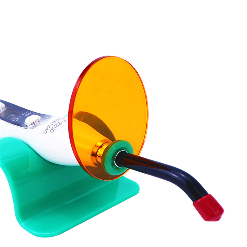 Dental Oval Form Shield Plate Shade Board Hand-Held Light Filter Paddle Orange