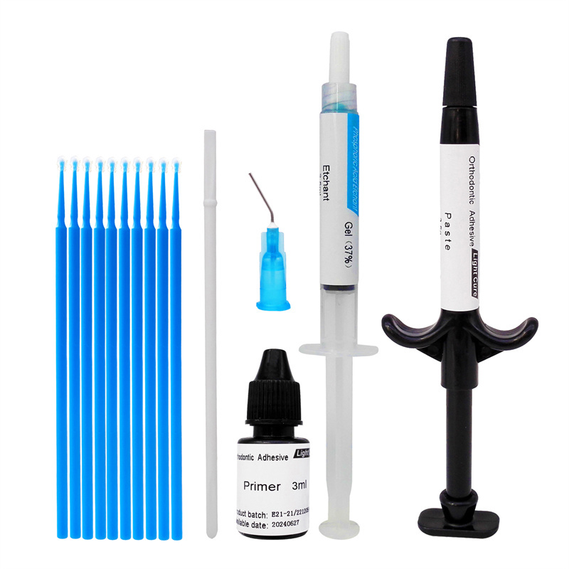Dental Orthodontic Light Cure Brackets Mini Adhesive Bonding System Kit
