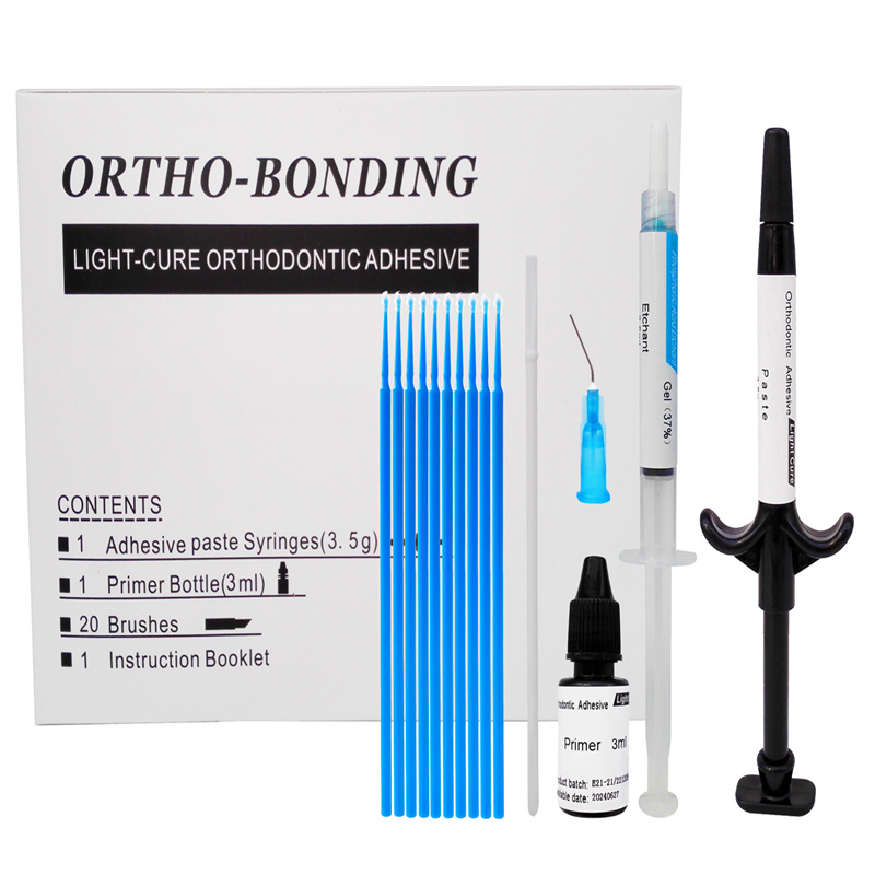 Dental Orthodontic Light Cure Brackets Mini Adhesive Bonding System Kit