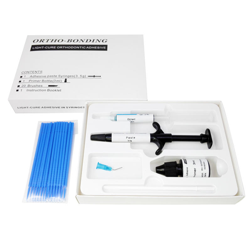 Dental Orthodontic Light Cure Brackets Mini Adhesive Bonding System Kit