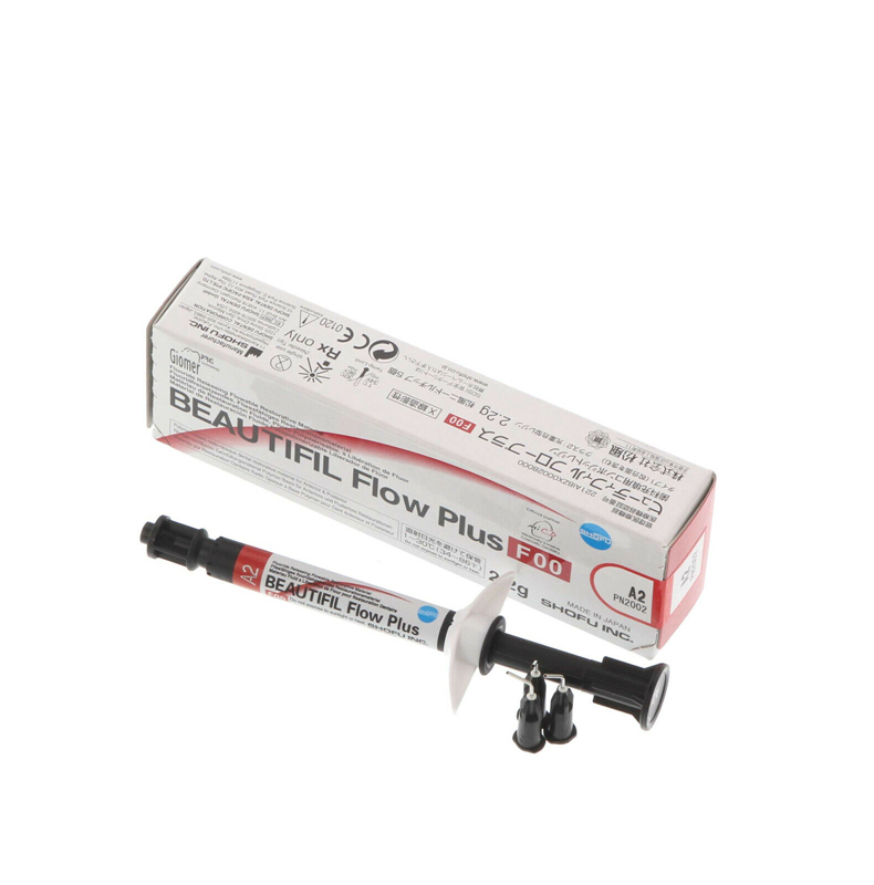 `SHOFU BEAUTIFIL Flow Plus F00 ZERO Dental Flow Flowable Restorative 2.2g Syring A1/A2/A3