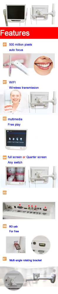 DMXDENT Dental Endoscopic Digital Imaging Intraoral Camera System DX-MC01/DX-300
