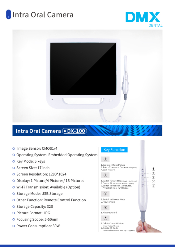 DMXDENT Dental Endoscopic Digital Imaging Intraoral Camera System DX-MC01/DX-300