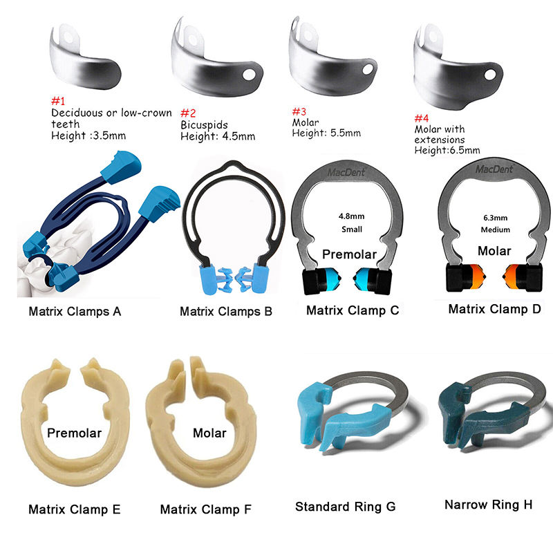 Dental Matrix Bands Ring Sectional Matrice Clamp Fit Garrison Palodent