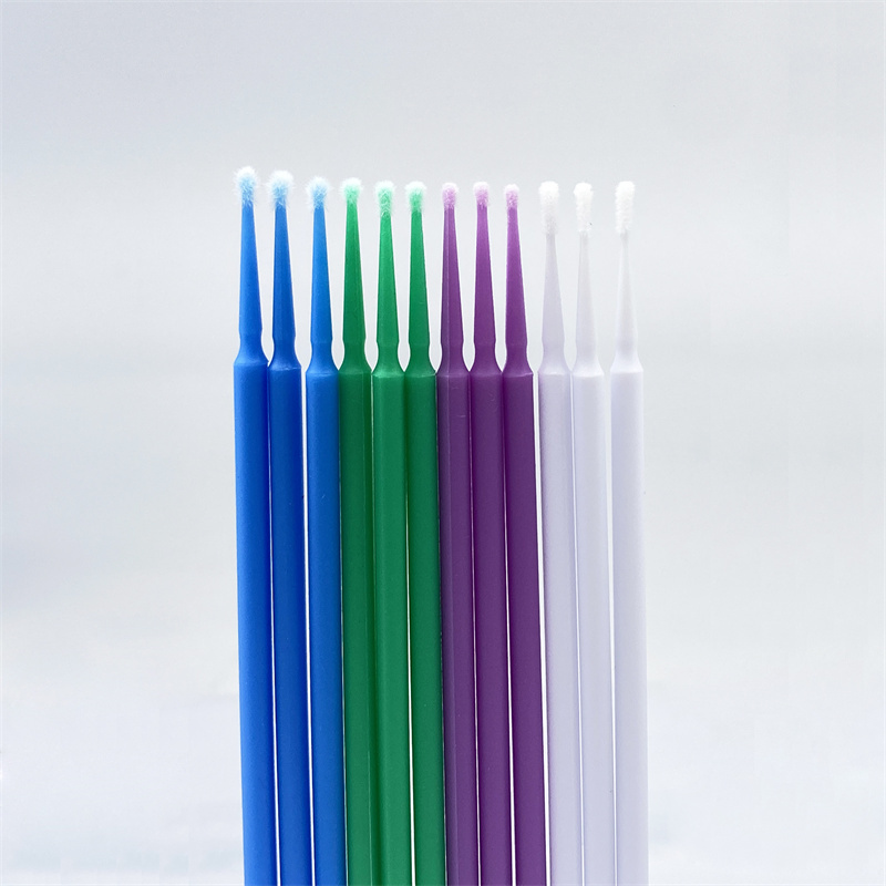 Disposable Micro Applicator Dental Use Bendable Brush 100pcs 4colors