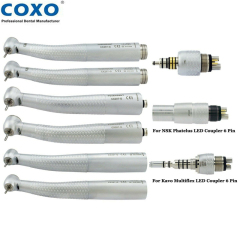 COXO YUSENDENT Dental Fiber Optic LED High Speed Handpiece Turbine Fit NSK Kavo WH Coupler