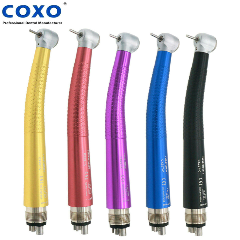 `COXO YUSENDENT CX207-C H14-TP Dental Colorful High Speed Air Turbine Handpiece